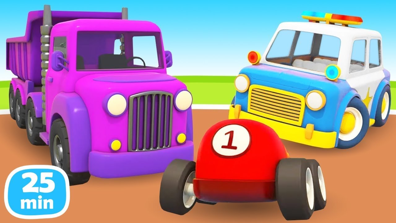 Die Helfer Autos - lehrreicher Zeichentrick für Kinder. Helfer Autos Cartoons auf Deutsch