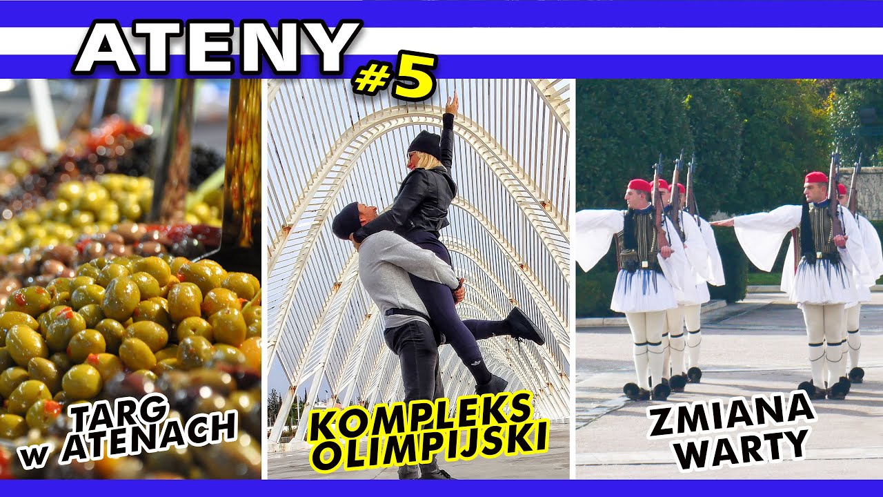 Ateny - Grecja#05: VLOG✩ Targ Monastiraki, Smakołyki na Miejskim Targu, Kompleks olimpijski z 2004