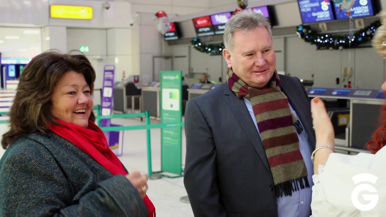 Tricia and Stevie | Christmas Surprises | Glasgow Airport