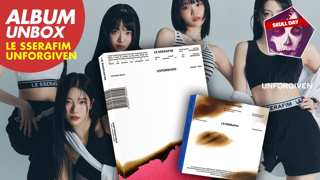 🌸UNBOXING LE SSERAFIM - UNFORGIVEN (Photobook, Compact)🌸1st Full Album Reaction 르세라핌 언포기븐 정규 앨범 언박싱