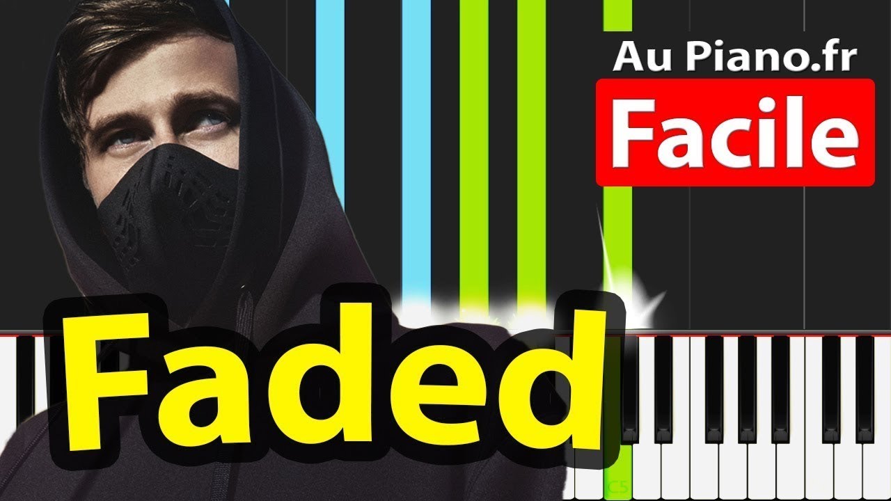 Faded - Alan Walker - Piano Tutorial Facile How to play