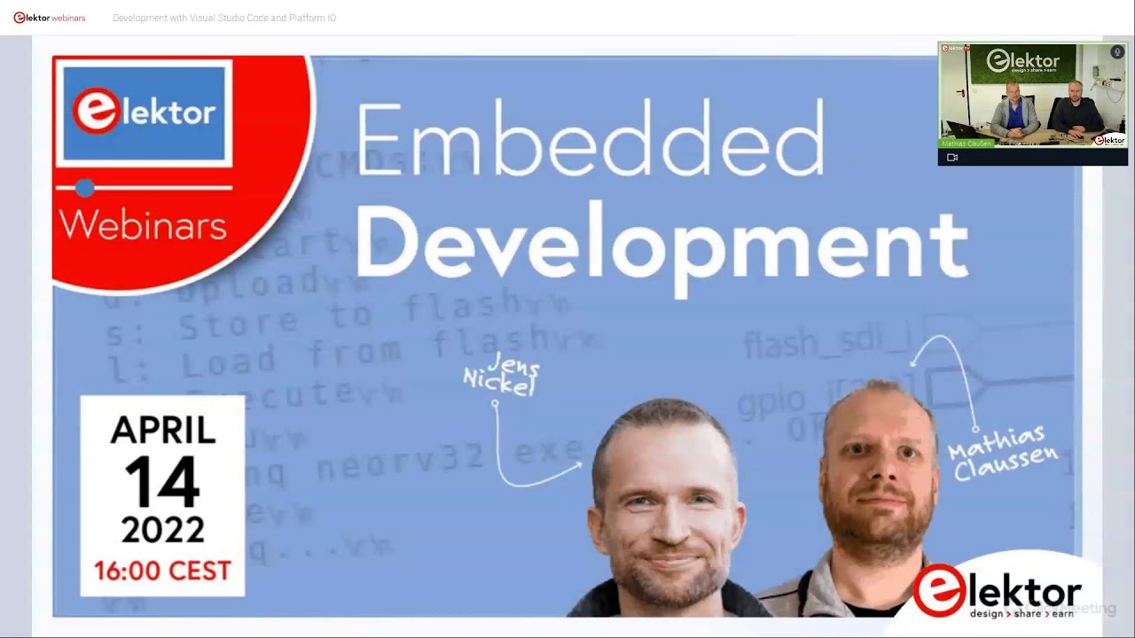 Webinar: Development with Visual Studio Code and PlatformIO
