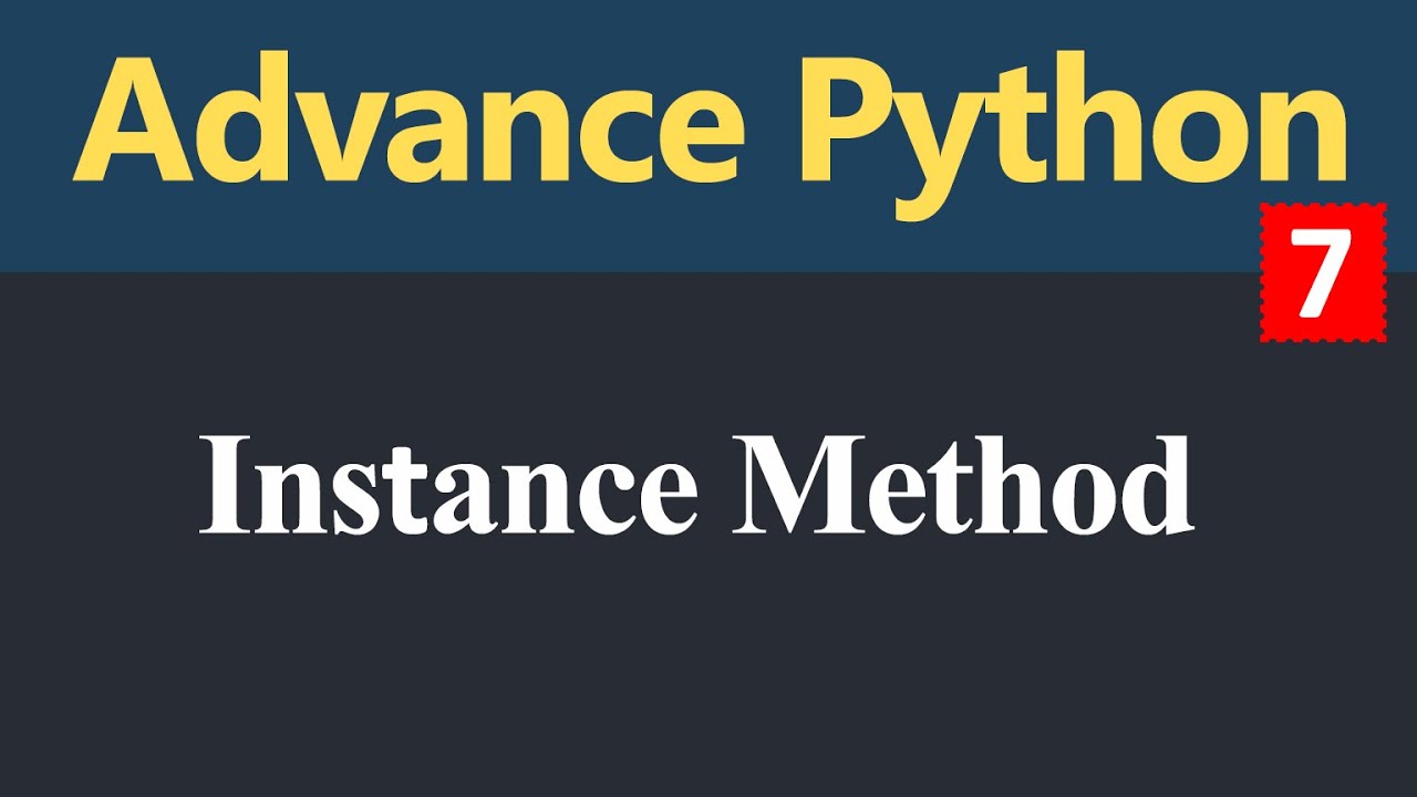 Instance Method in Python (Hindi)