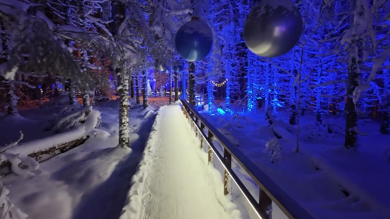 Puijo Christmas path at Kuopio 8.12.2023