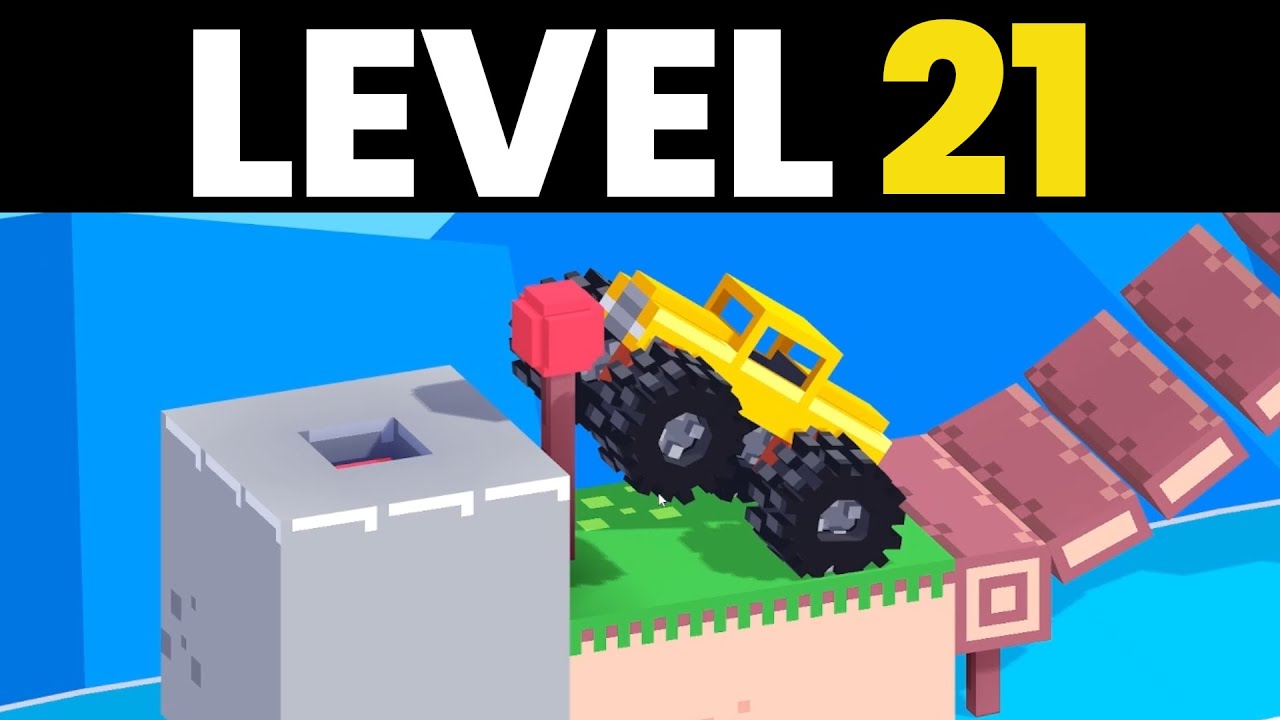 Fancade Drive Mad - Level 21 (Slam Dunk) Gameplay Walkthrough