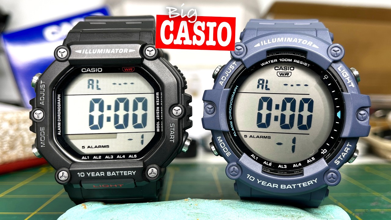 Самые читаемые часы Casio с большими цифрами (обзор моделей AE1500 и AE1600)