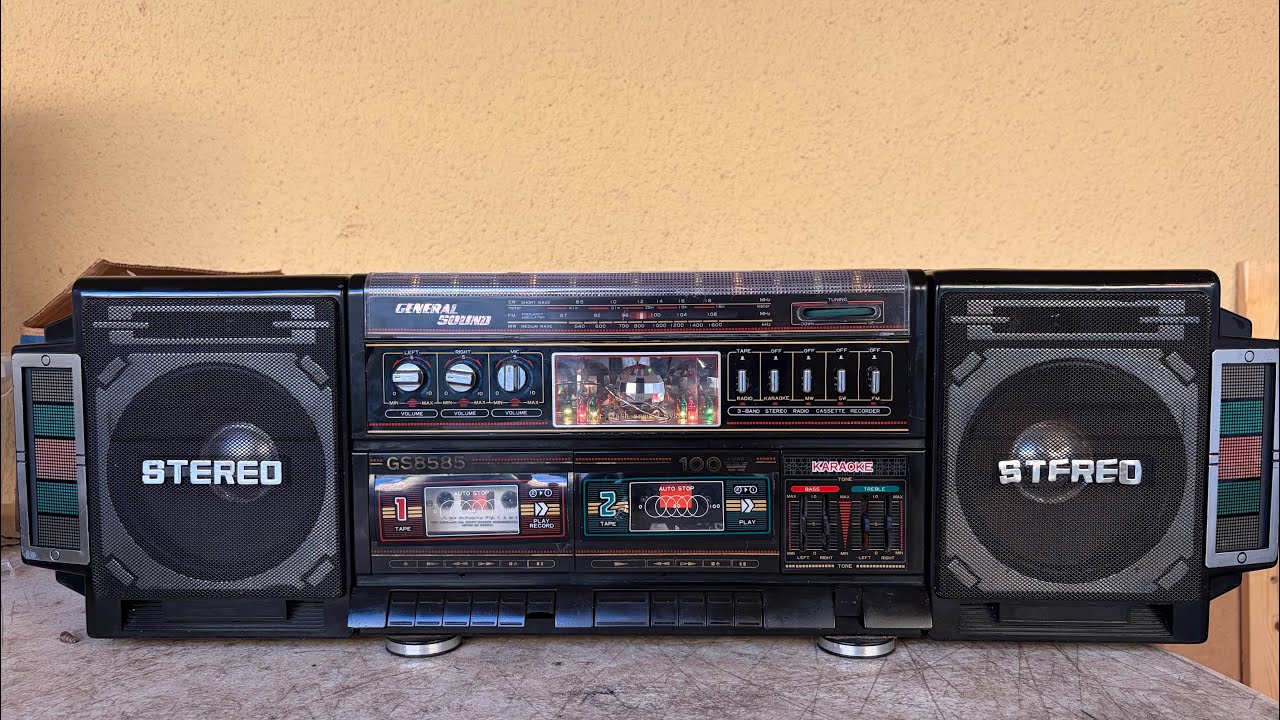 Vintage Boombox General Sound Discolite Radio Cassette Player