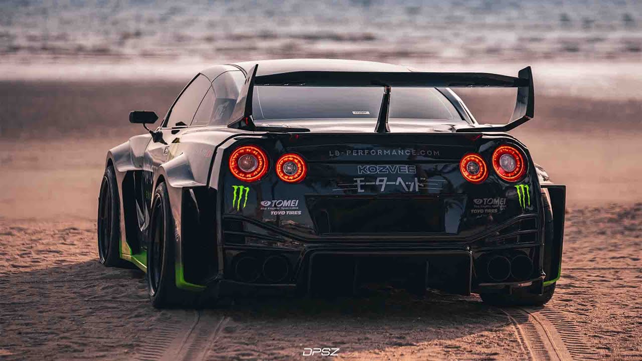 GTR R35 Liberty walk V3  HKS Engine On the beach @Bangsaen | DOUBLE P