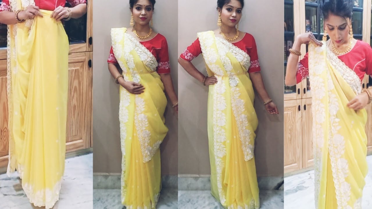 Saree wear tutorial for beginner | how to bridal saree wear |saree draping|#sareedraping #sareestyle
