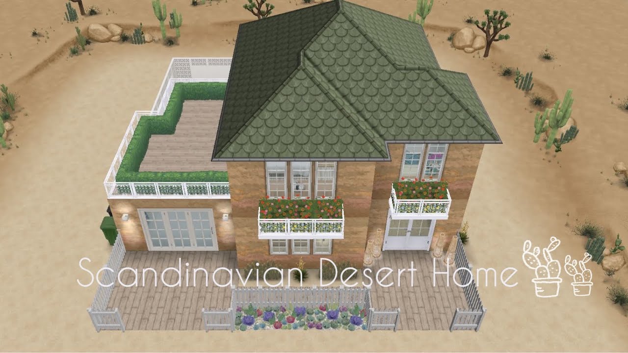 the sims freeplay | scandinavian desert home 🤎 | mini simss