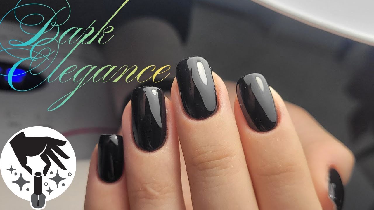 Elegant Black Manicure | Timeless Style with a Touch of Sophistication