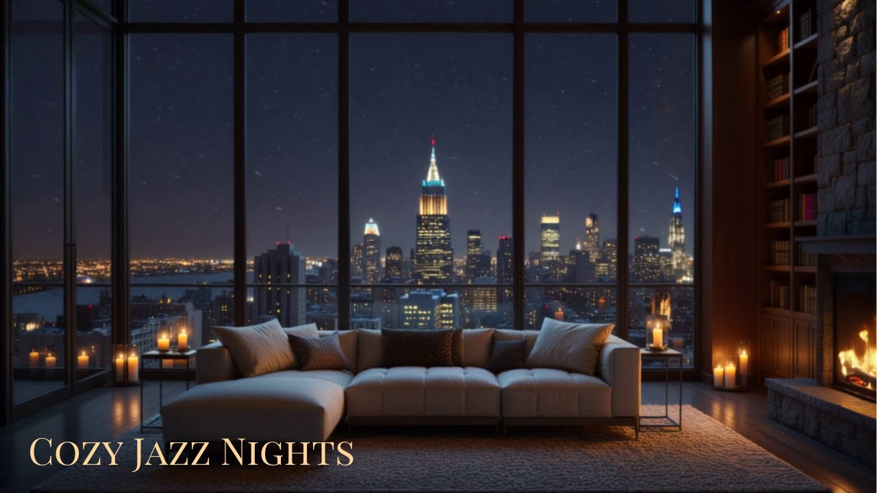 Smooth Jazz Nights in NYC 🌙 Luxury Loft City View