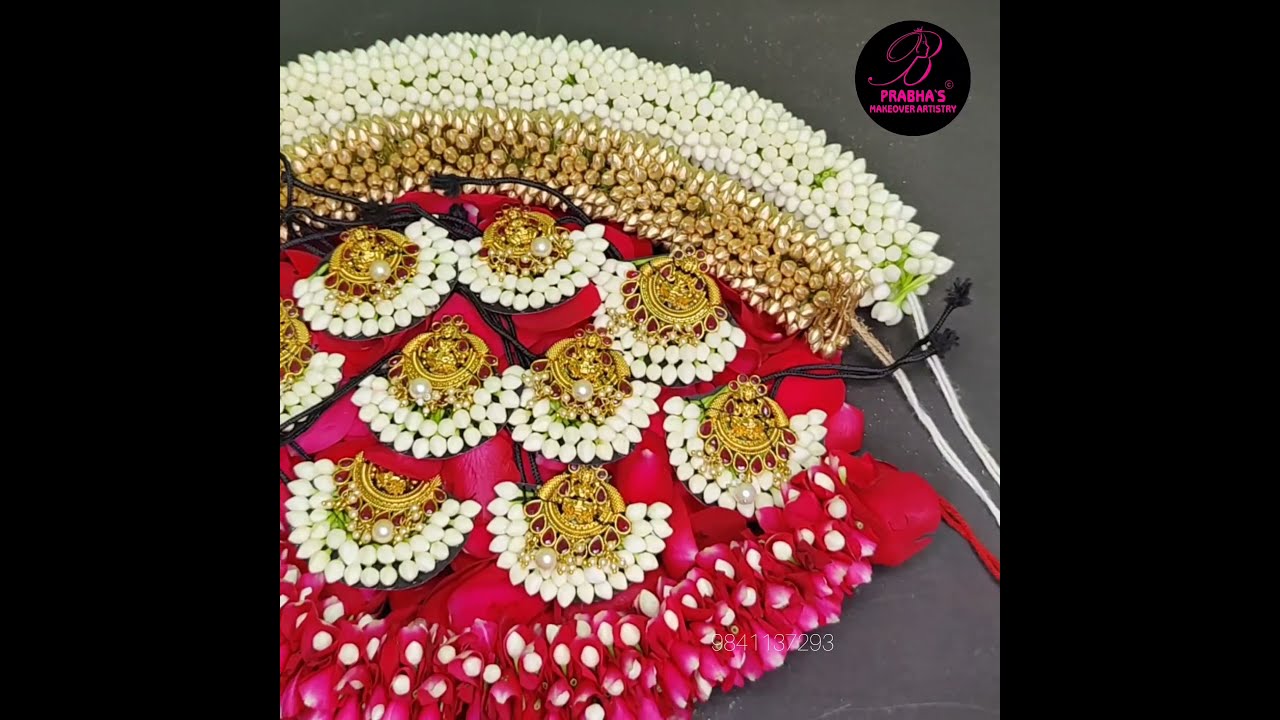 Bridal flower making tutorial | fresh flowers pendant and veni making