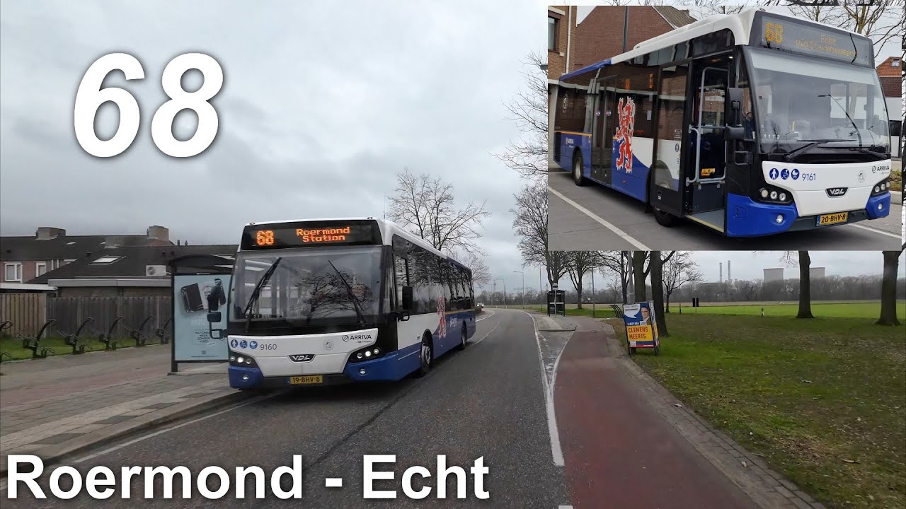 Arriva lijn 68: Roermond - Echt | omleiding | Arriva Limburg | Arriva 9161 | 2023