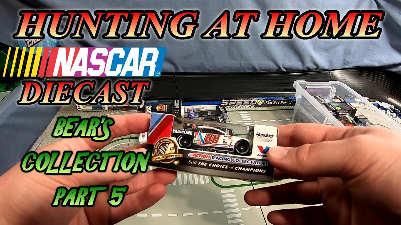 HUNTING AT HOME NASCAR DIECAST BEAR 