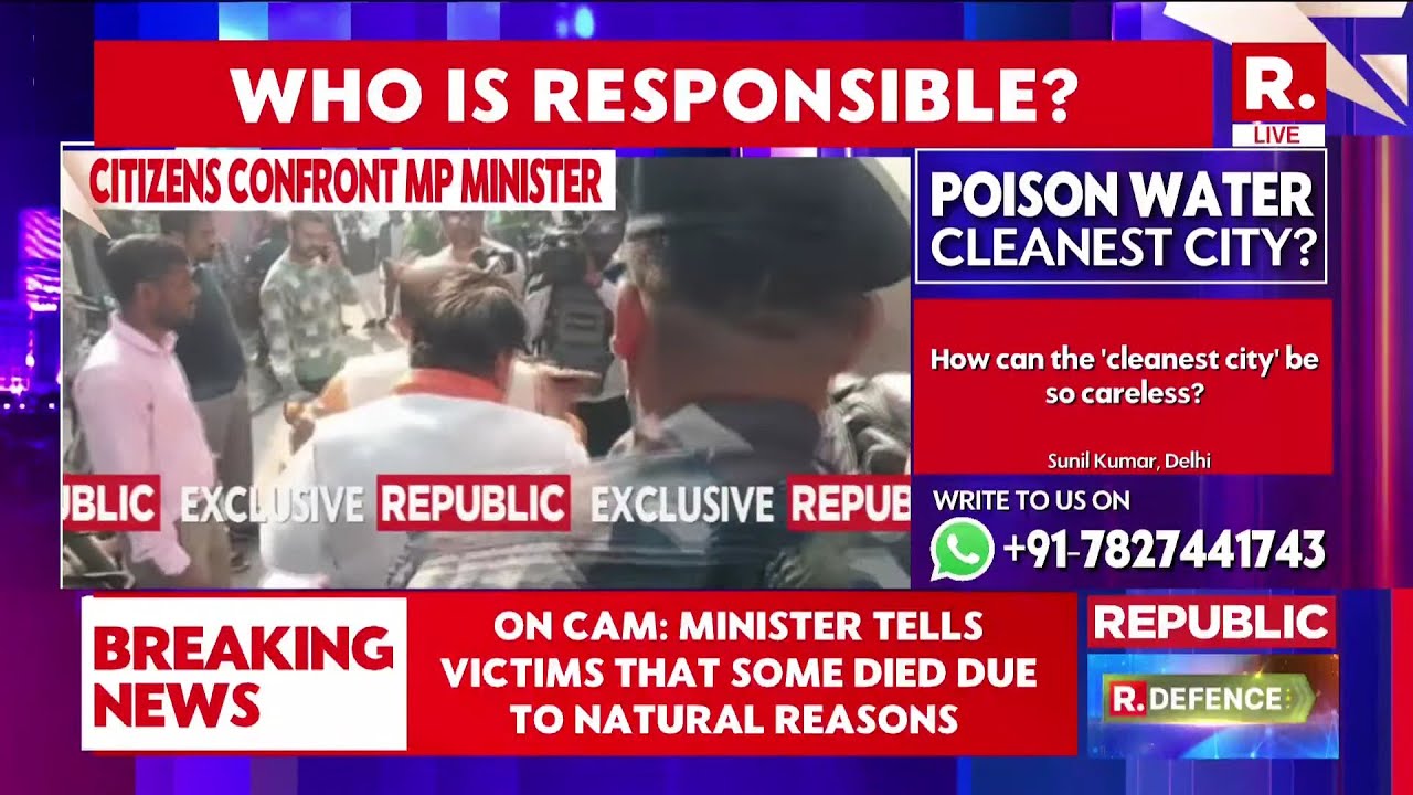 13 Dead, 1500 Hospitalised, No One Punished: Indore Water Poisoning Cover-Up Crumbles | LIVE