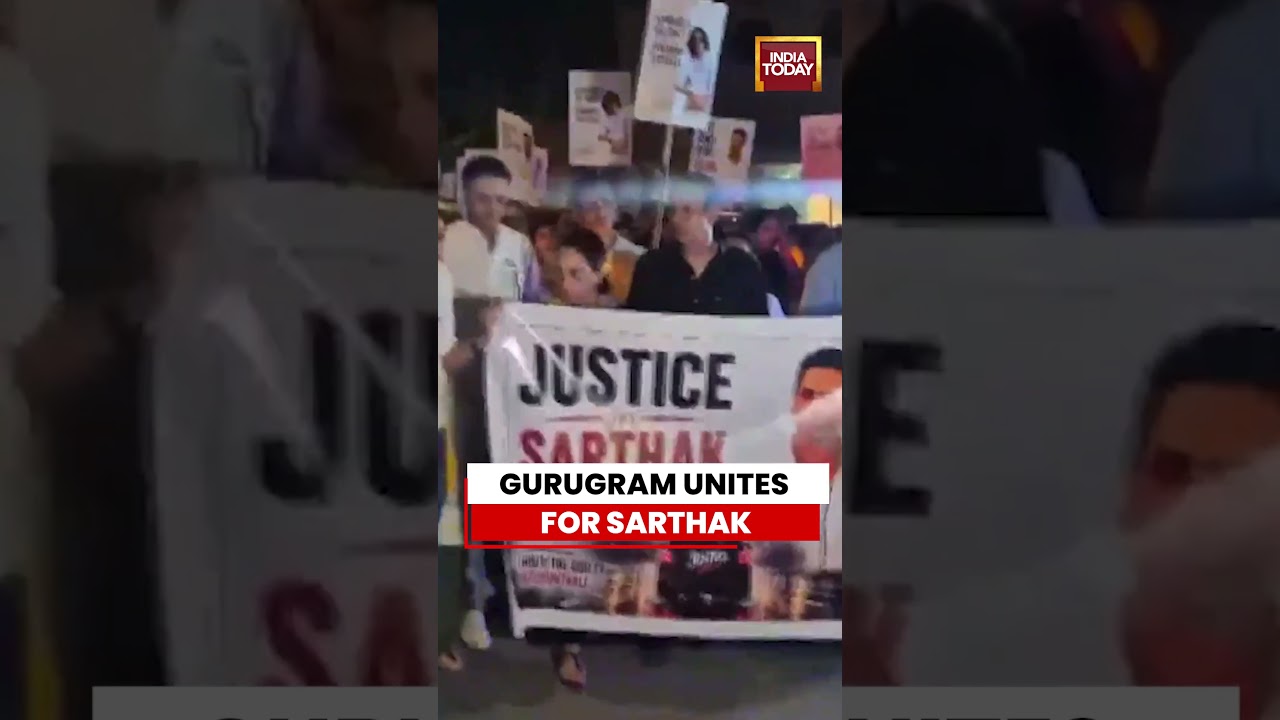 Gurugram Residents Hold Candle March Demanding Justice for Sarthak Mattoo | Thar Hit And Run Case