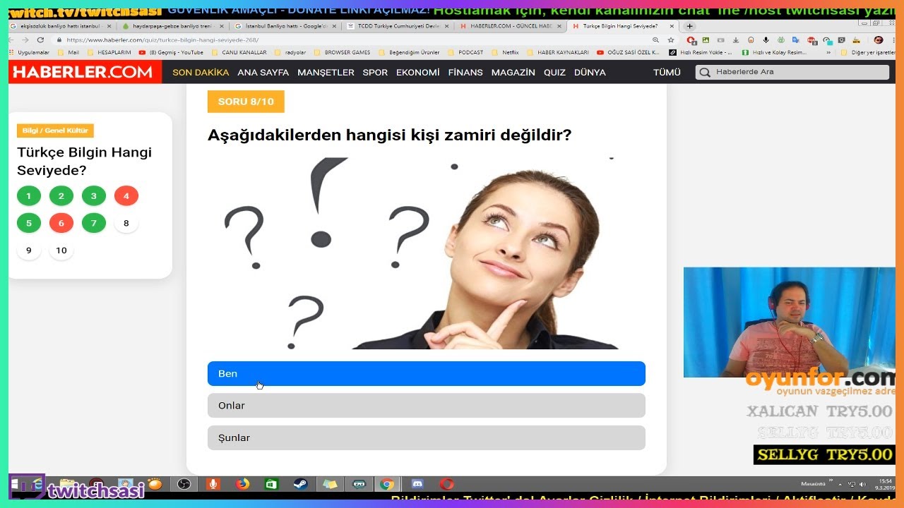 Oğuz Sasi Testler Çözüyor