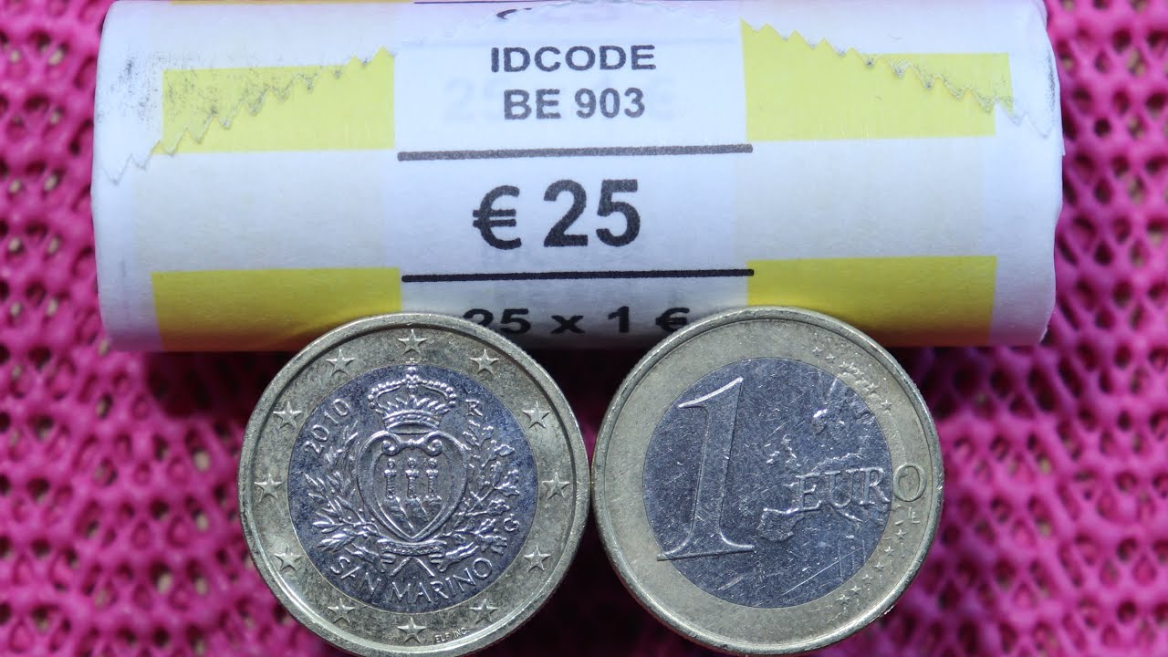 San Marino 1 Euro Coin Roll Hunting January 2024