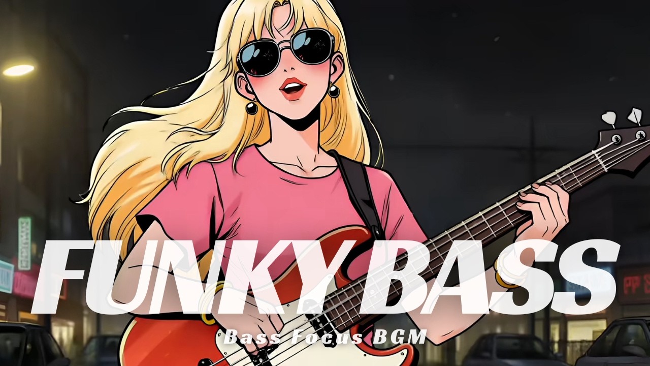 Midnight Street Groove Slap Bass BGM | Funk Bass for Work & Relax