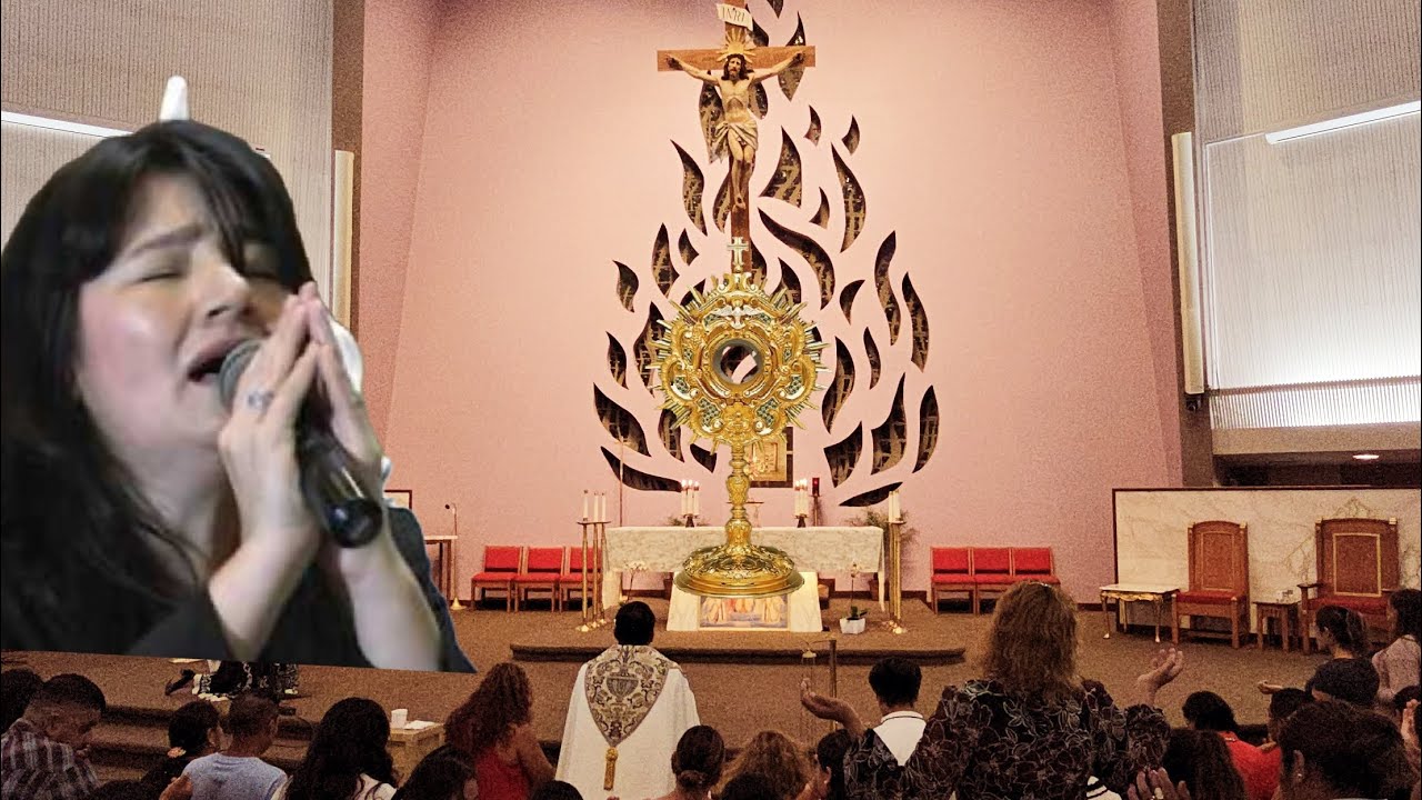 hora santa y alabanza hermana Gela iglesia Santa Rosa de Lima Roseville Ca