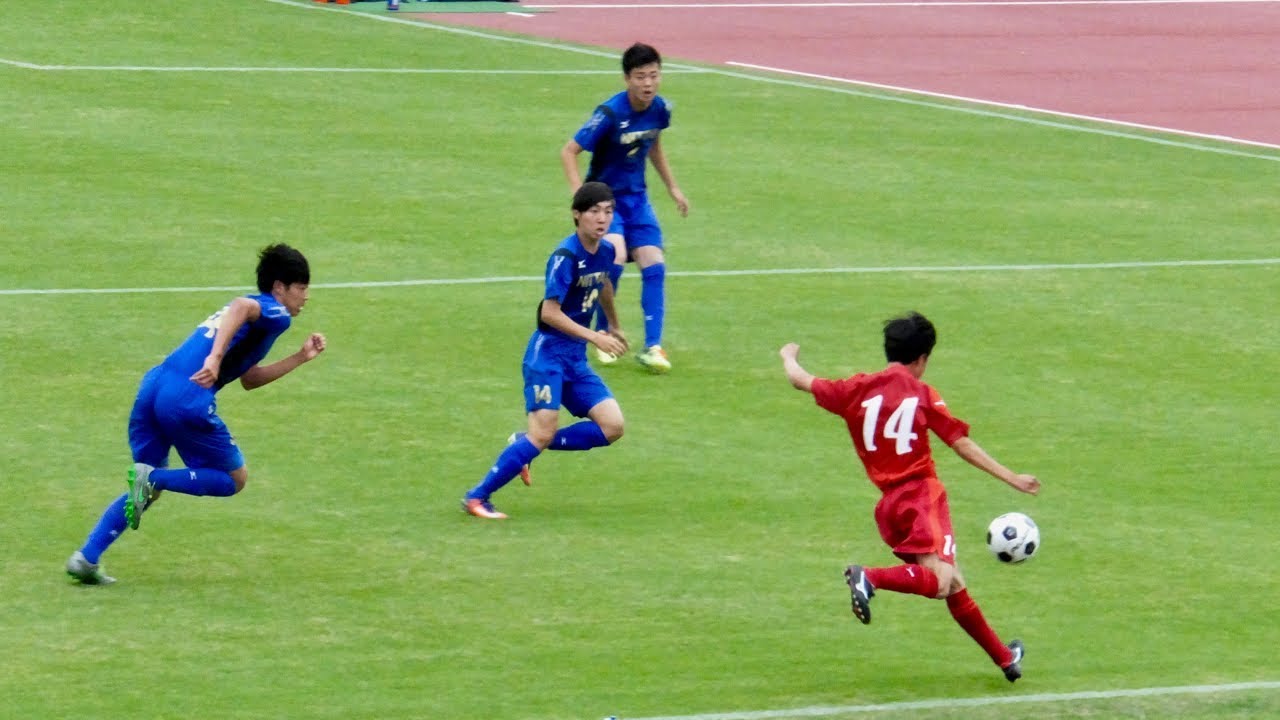 習志野 vs 日体大柏　平成30年度 関東高等学校体育大会千葉県予選 サッカーの部 決勝