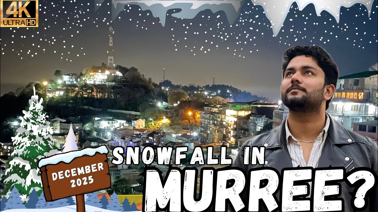 Snowfall in Murree | Islamabad to Murree Road Trip | Murree Tour 4k | 1st Snowfall of 2025 in Murree