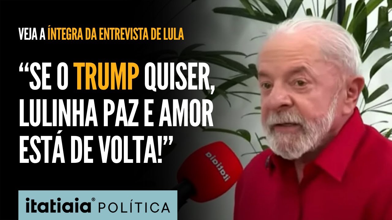 EXCLUSIVA: CONFIRA A ÍNTEGRA DA ENTREVISTA DO PRESDIENTE LULA À ITATIAIA