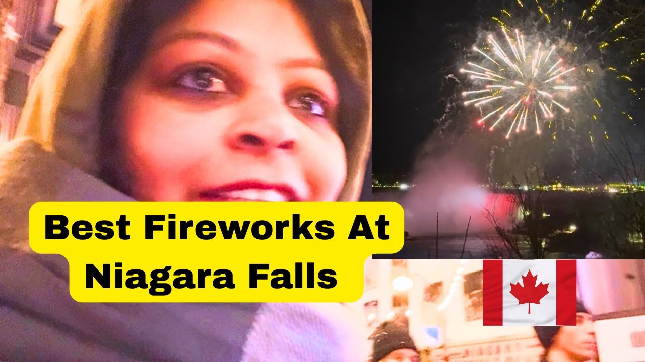 Best FIREWORKS At Niagara Falls | Winter Festival Of Lights | Clifton Hills Fun Vacation @canada