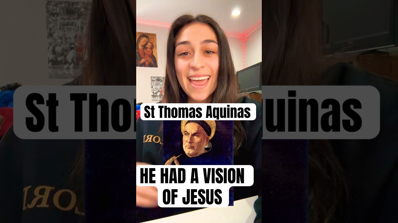 Видение Иисуса от святого Фомы Аквинского 🙏✝️ #католицизм #христианство #святойфомасаквинский