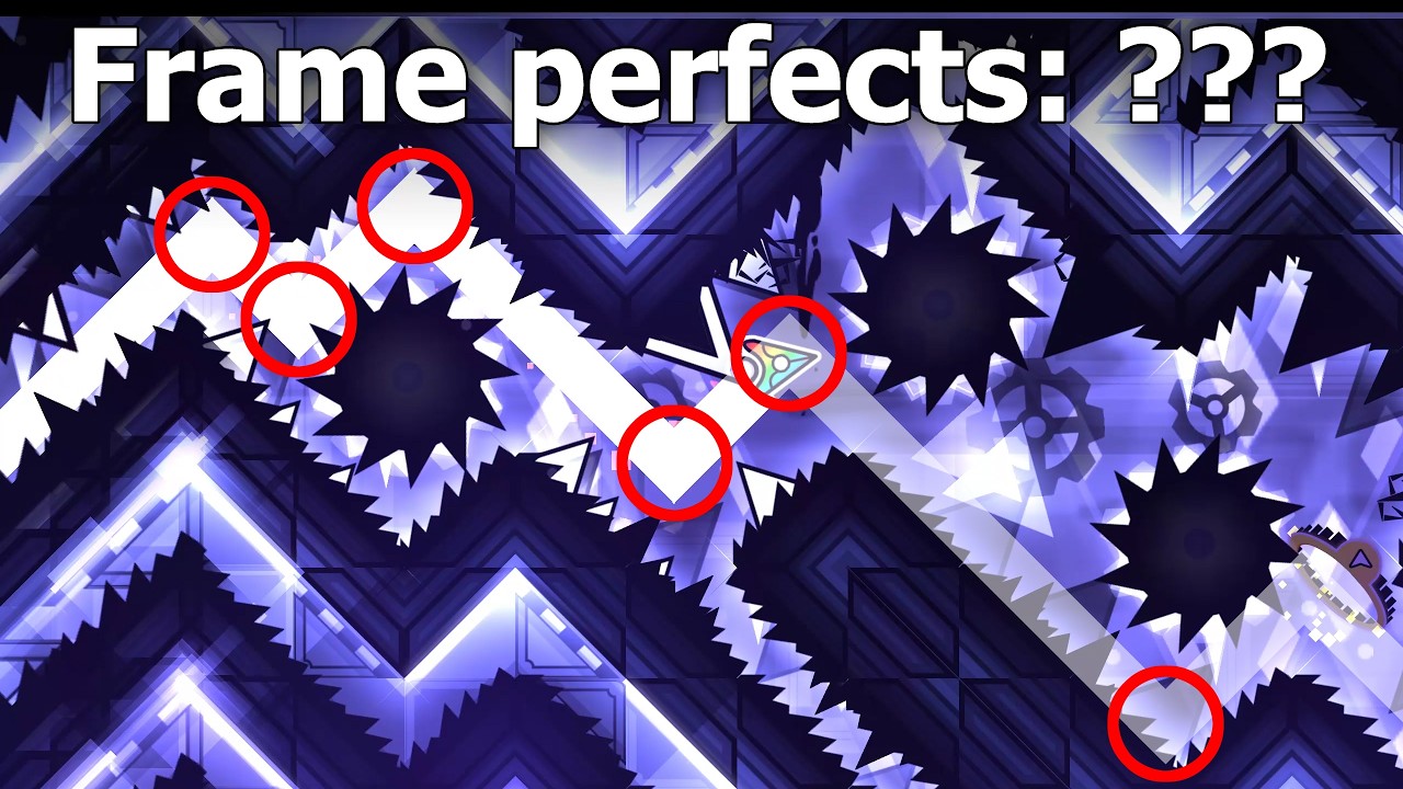Antarctic Lights with Frame Perfects counter &mdash; Geometry Dash