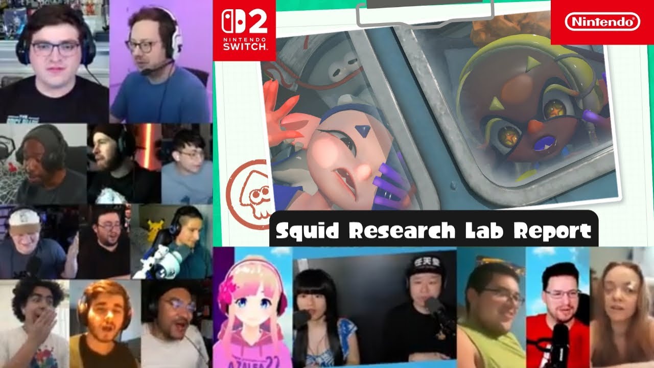 Splatoon Raiders - Official Announcement Reaction Mashup!