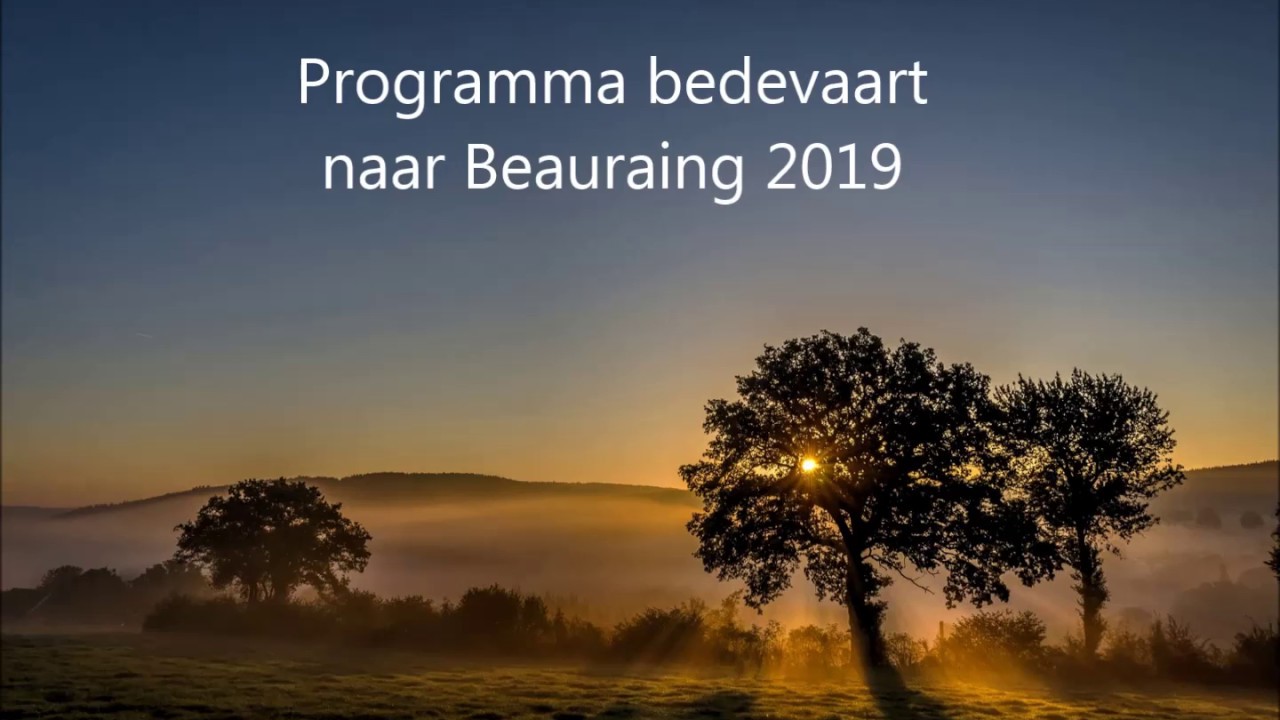 programma bedevaart naar Beauraing 2019