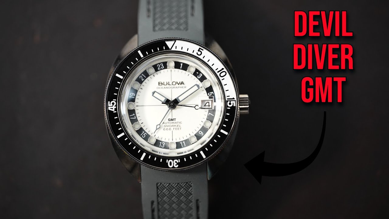 Bulova Oceanographer GMT - Devil Diver 666 - New Flyer / Traveler Automatic Diving GMT Seiko Killer