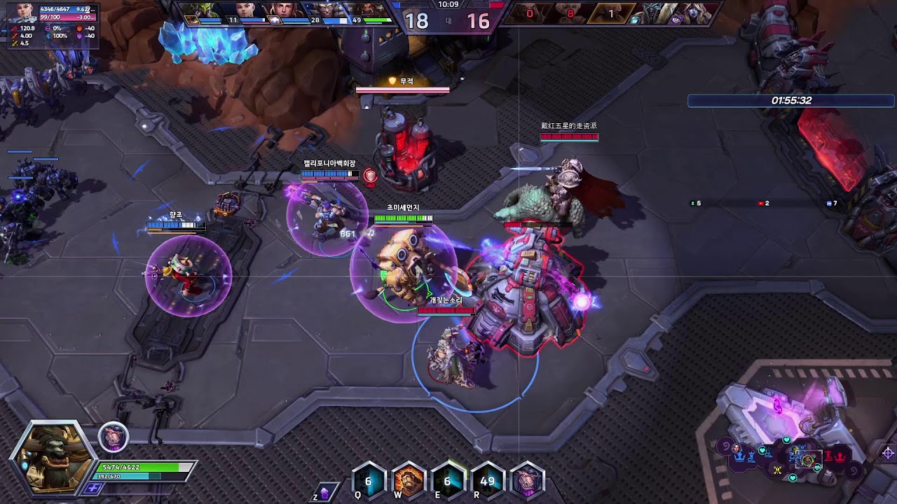 [Heros of the Storm] SMR Samuro / 초갈 /  스플릿 사무로 조용히 1승 노리는 방송