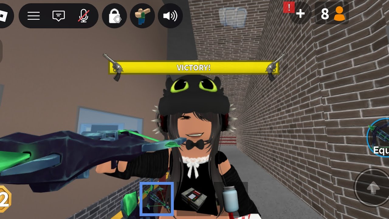 mm2 mobile montage | playing with harvester | as toothless (black version)