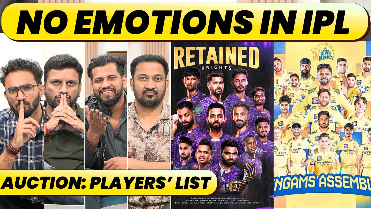🔴GC DEBATE: IPL LIST FINAL, CSK vs KKR, RUSSELL RETIRED BECAUSE OF CSK. AUCTION UPDATES & MORE