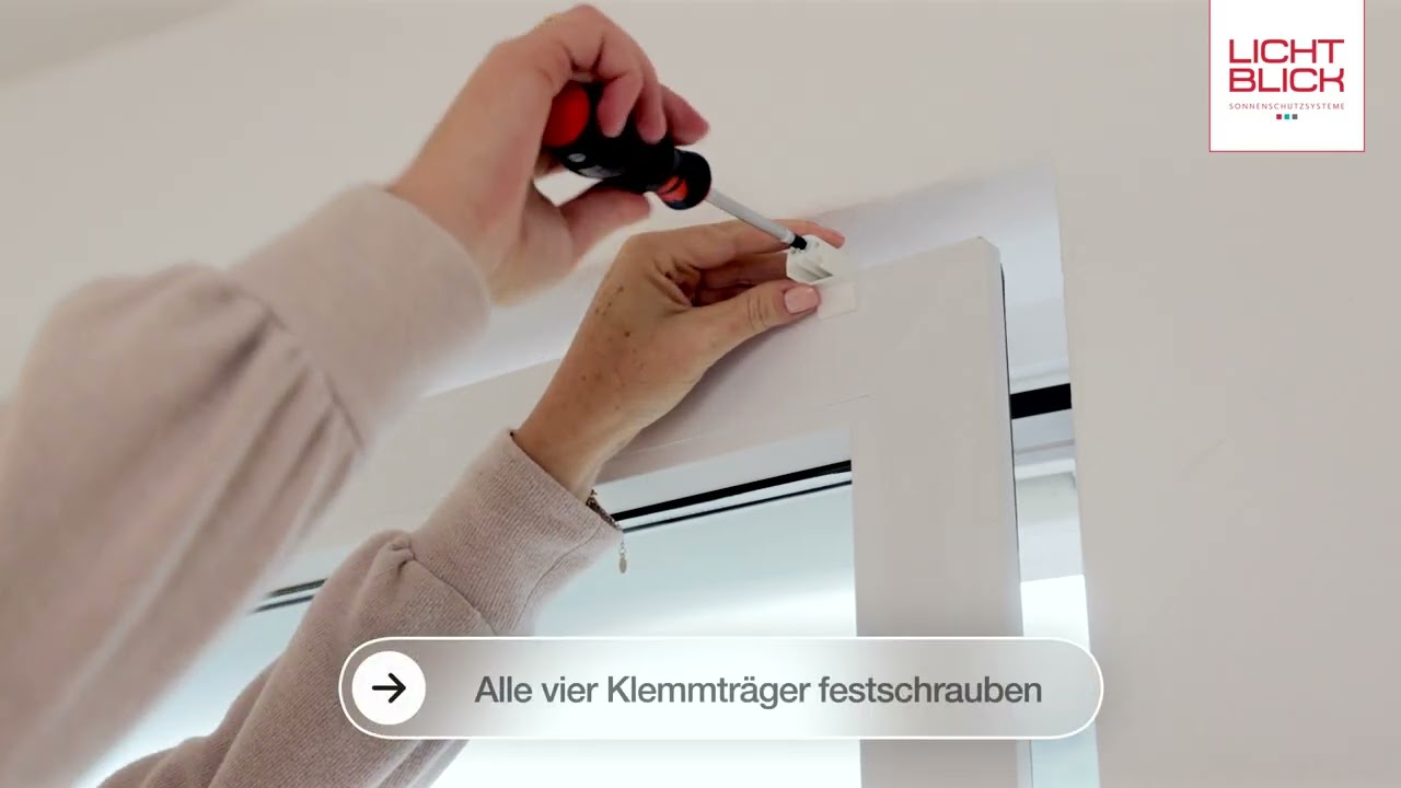 Lichtblick Plissee Klemmfix Montageanleitung für Plissees zum Klemmen