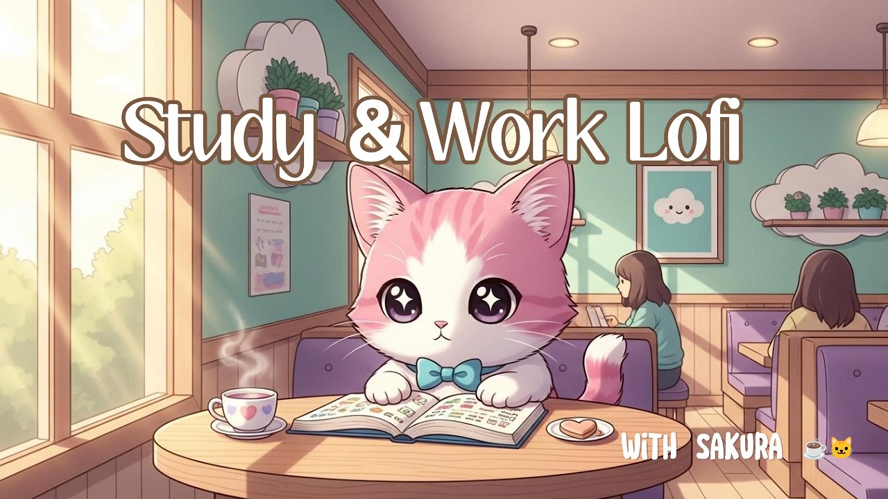 Lofi Music for Studying, Working & Deep Focus with Sakura | Cozy Cafe Coworking