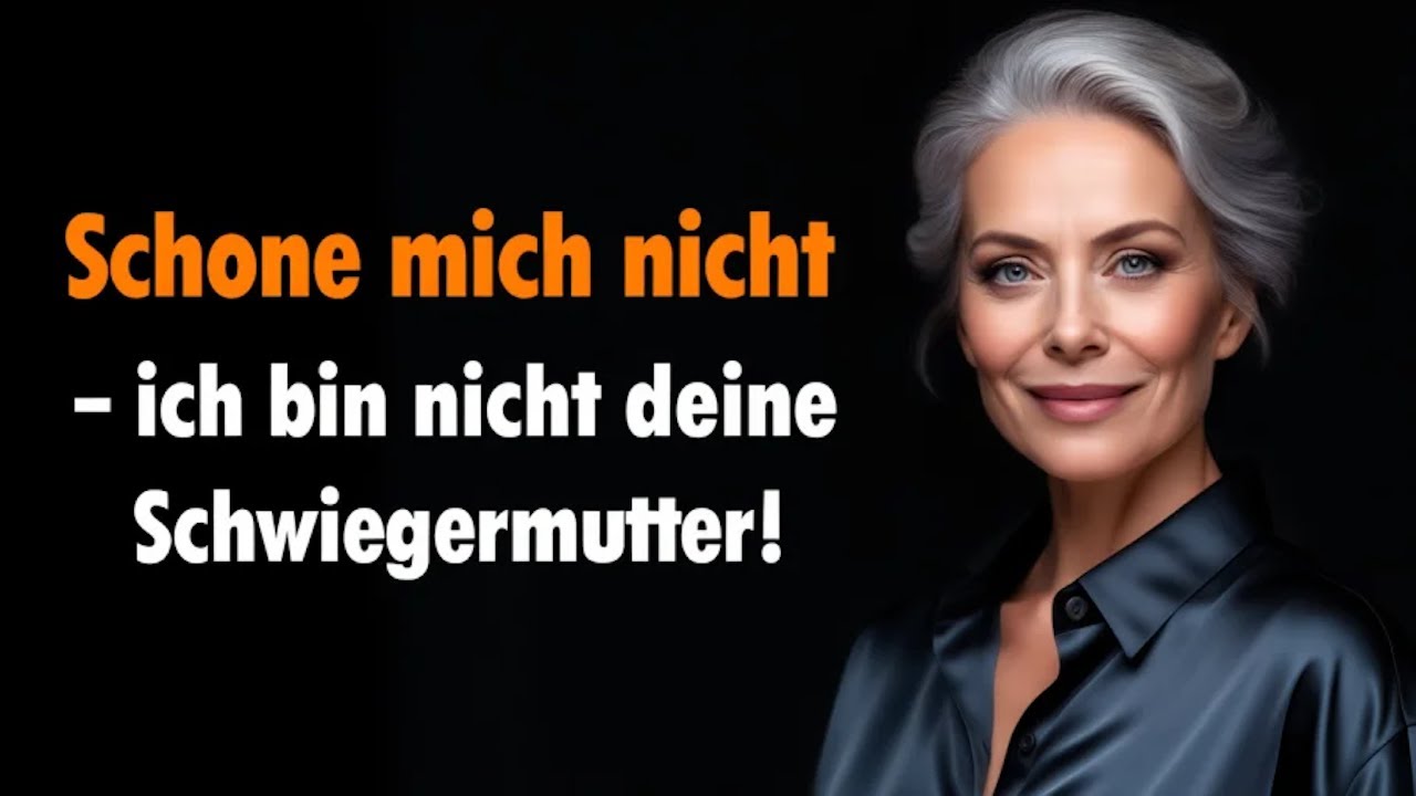 Schone mich nicht - ich bin schließlich nicht deine Schwiegermutter! - hauchte sie lächelnd