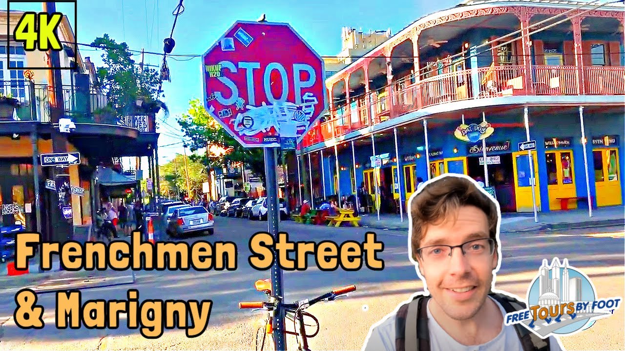 Frenchmen Street New Orleans Walking Tour + Marigny (4k)