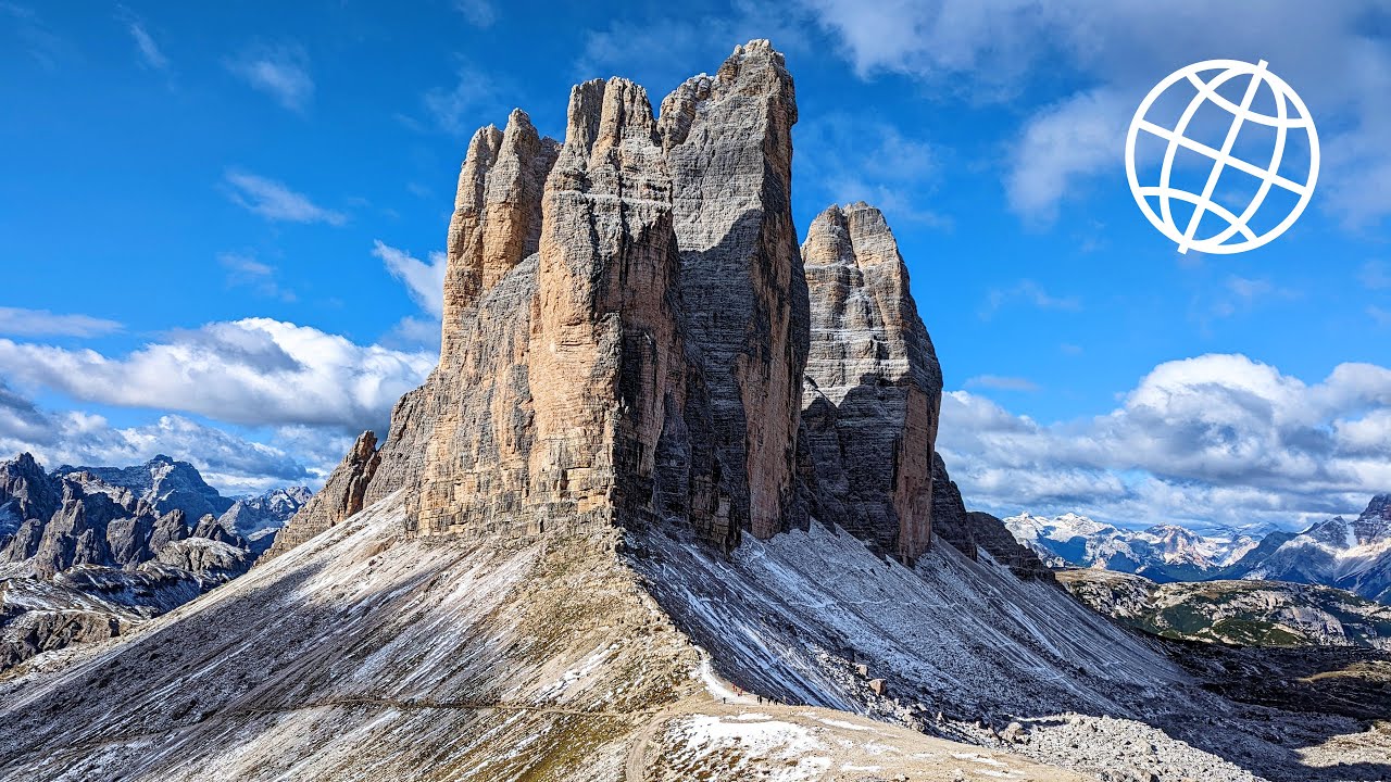 Tre Cime di Lavaredo, The Dolomites, Italy  [Amazing Places 4K]