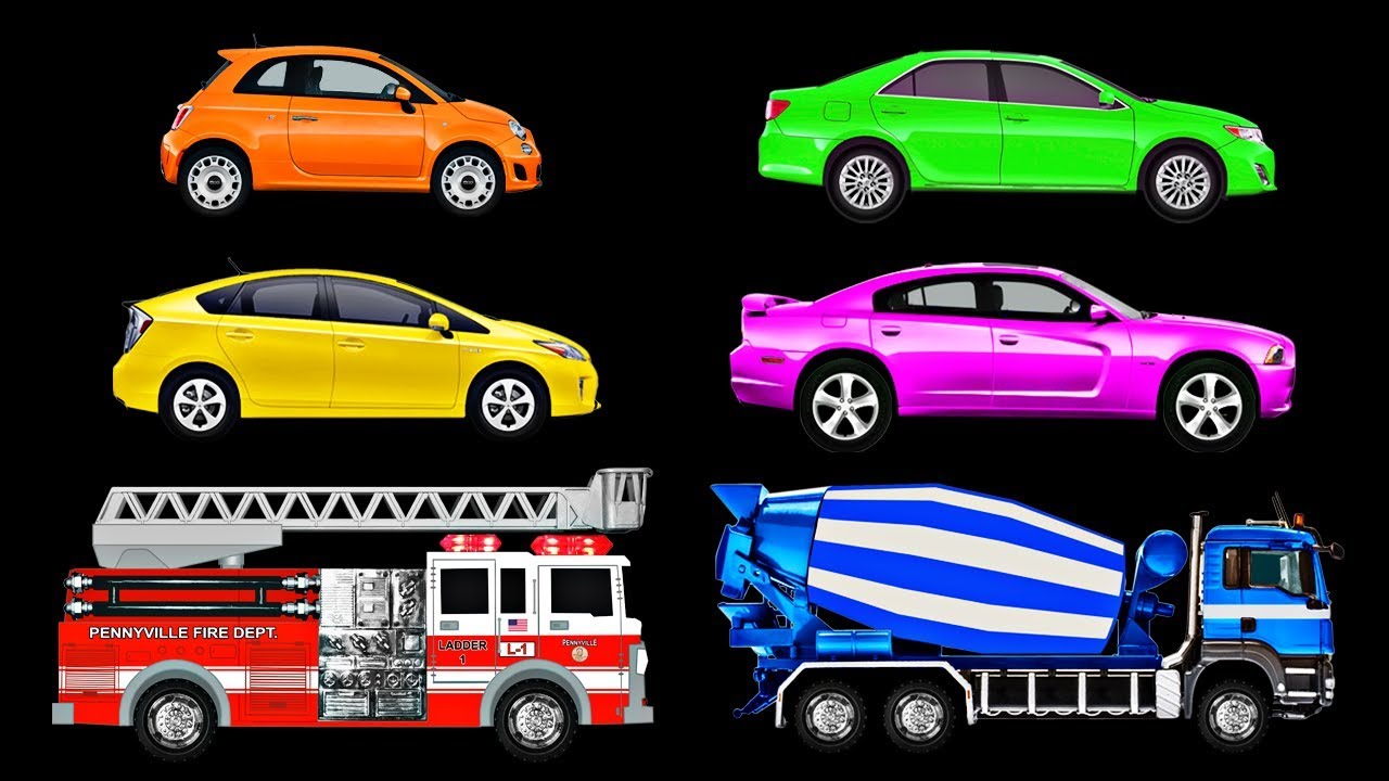 Cars & Trucks for Kids | Learn Car & Truck Names & Sounds | Fun & Educational Organic Learning