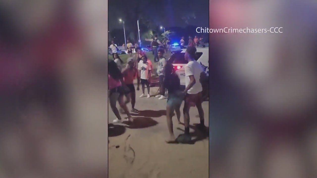 Video shows crowded chaos at North Avenue Beach; Man shot, 3 cops hurts