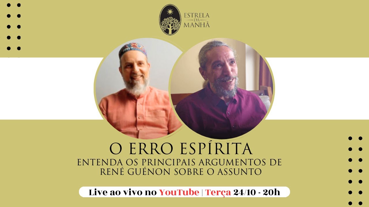 O ERRO ESPÍRITA - Entenda os principais argumentos de René Guénon sobre o assunto