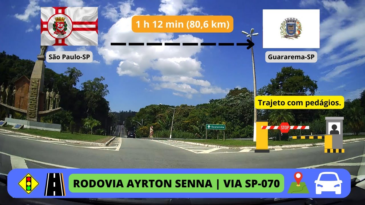 Viagem Rápida | Rodovia Ayrton Senna | SP-070 | São Paulo x Guararema, SP