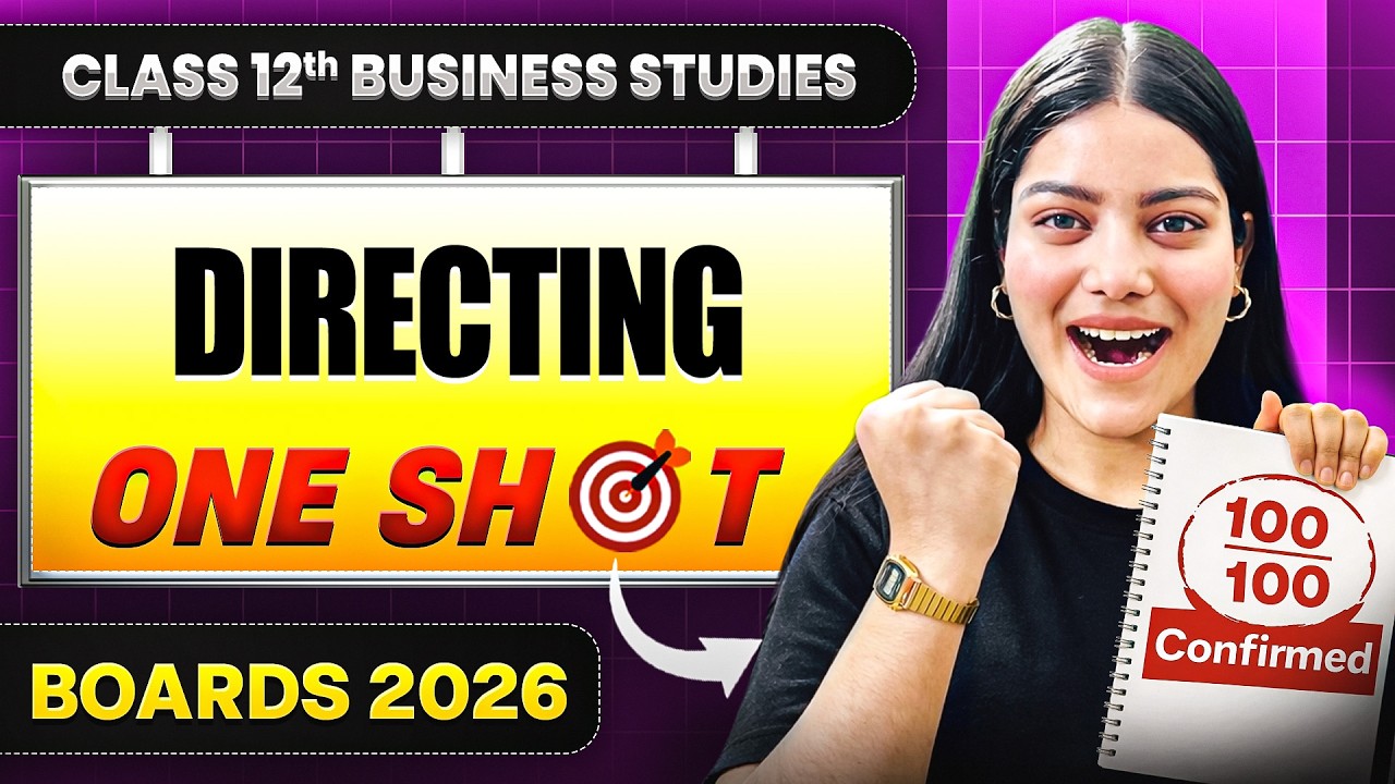Directing One Shot 🔥 | Class 12 BST Chapter 7 | Full Concept + Revision | CBSE Boards 2026