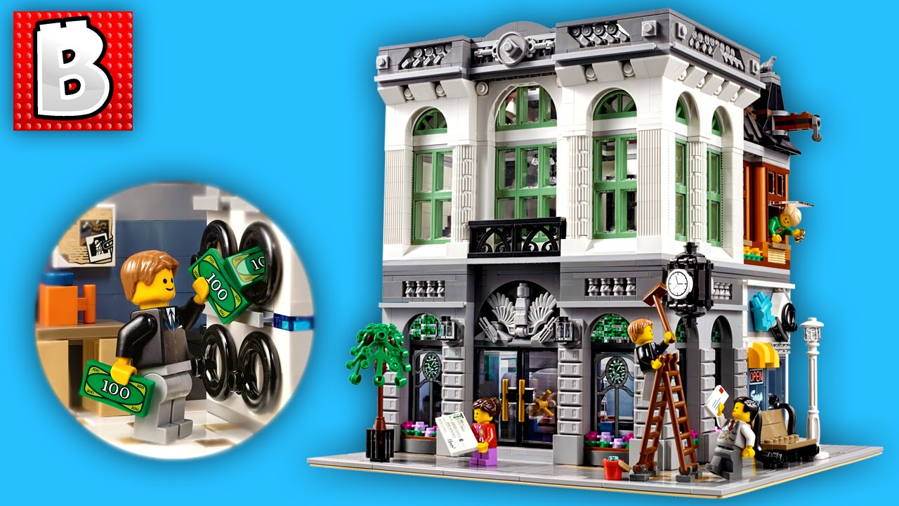 Lego Creator Brick Bank Set 10251 | Unbox Build Time Lapse Review
