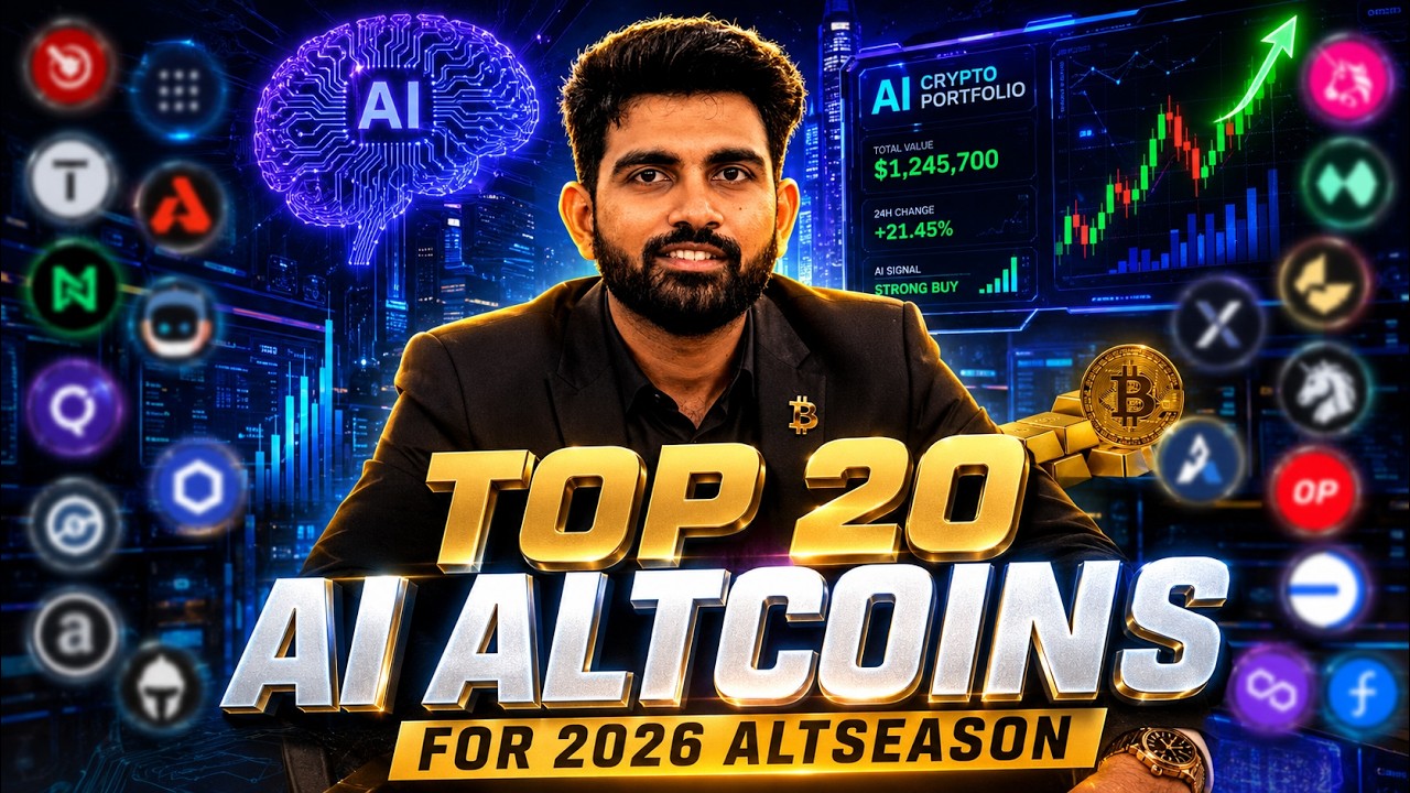 Top 20 AI Altcoins for 2026 Altseason 🚀 Best AI Crypto Coins to Buy Now