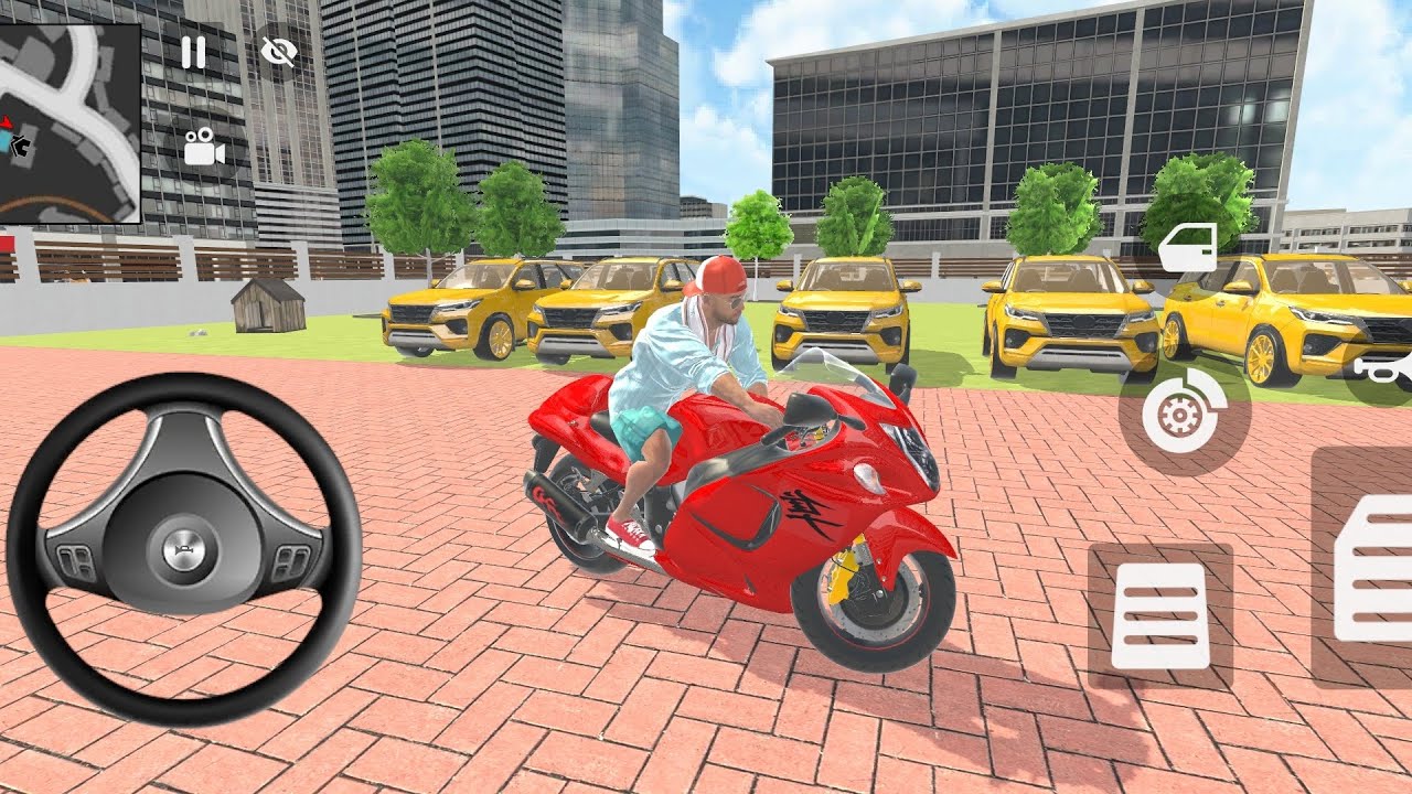 🎮 Franklin order by 5️⃣🏆Golden Toyota Fortuner 🚗 Supercars in Indian 🇮🇳 bike thief Aura simulator 🎮